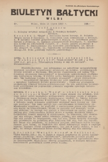 Biuletyn Bałtycki Wilbi : dodatek do „Biuletynu Kowieńskiego”. 1933, nr 132 (15 lipca)