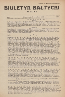 Biuletyn Bałtycki Wilbi : dodatek do „Biuletynu Kowieńskiego”. 1933, nr 139 (2 września)