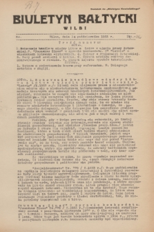 Biuletyn Bałtycki Wilbi : dodatek do „Biuletynu Kowieńskiego”. 1933, nr 146 (14 października)