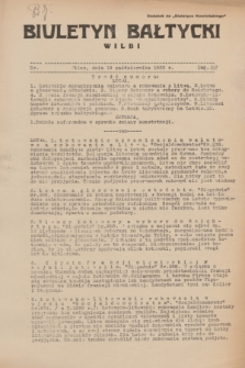Biuletyn Bałtycki Wilbi : dodatek do „Biuletynu Kowieńskiego”. 1933, nr 147 (19 października)