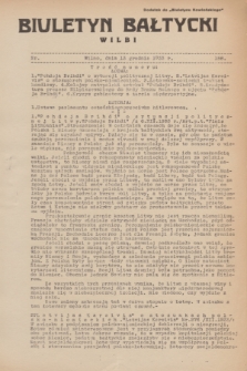 Biuletyn Bałtycki Wilbi : dodatek do „Biuletynu Kowieńskiego”. 1933, nr 158 (13 grudnia)