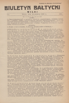 Biuletyn Bałtycki Wilbi : dodatek do „Biuletynu Kowieńskiego”. 1933, nr 159 (19 grudnia)
