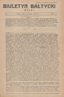 Biuletyn Bałtycki Wilbi : dodatek do „Biuletynu Kowieńskiego”. 1934, nr 164 (1 lutego)