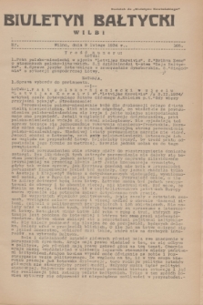 Biuletyn Bałtycki Wilbi : dodatek do „Biuletynu Kowieńskiego”. 1934, nr 165 (9 lutego)