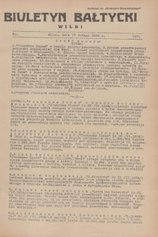 Biuletyn Bałtycki Wilbi : dodatek do „Biuletynu Kowieńskiego”. 1934, nr 167 (17 lutego)