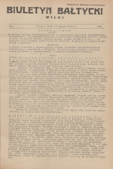 Biuletyn Bałtycki Wilbi : dodatek do „Biuletynu Kowieńskiego”. 1934, nr 173 (17 marca)