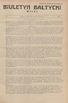 Biuletyn Bałtycki Wilbi : dodatek do „Biuletynu Kowieńskiego”. 1934, nr 176 (23 marca)