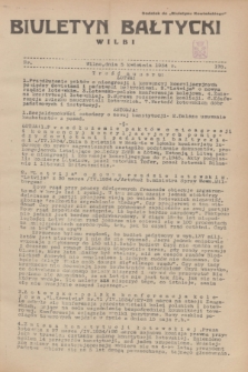 Biuletyn Bałtycki Wilbi : dodatek do „Biuletynu Kowieńskiego”. 1934, nr 178 (5 kwietnia)