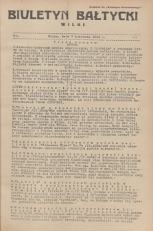 Biuletyn Bałtycki Wilbi : dodatek do „Biuletynu Kowieńskiego”. 1934, nr 179 (7 kwietnia)