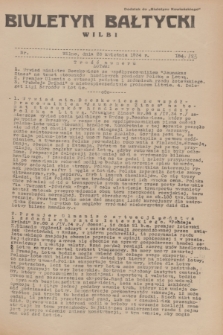 Biuletyn Bałtycki Wilbi : dodatek do „Biuletynu Kowieńskiego”. 1934, nr 183 (23 kwietnia)