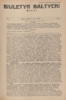 Biuletyn Bałtycki Wilbi : dodatek do „Biuletynu Kowieńskiego”. 1934, nr 187 (5 maja)