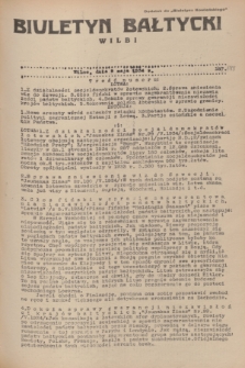 Biuletyn Bałtycki Wilbi : dodatek do „Biuletynu Kowieńskiego”. 1934, nr 188 (9 maja)