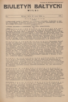 Biuletyn Bałtycki Wilbi : dodatek do „Biuletynu Kowieńskiego”. 1934, nr 190 (16 maja)