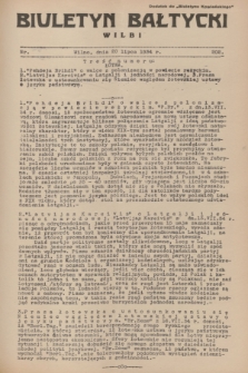 Biuletyn Bałtycki Wilbi : dodatek do „Biuletynu Kowieńskiego”. 1934, nr 202 (20 lipca)