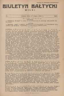 Biuletyn Bałtycki Wilbi : dodatek do „Biuletynu Kowieńskiego”. 1934, nr 206 (27 lipca)