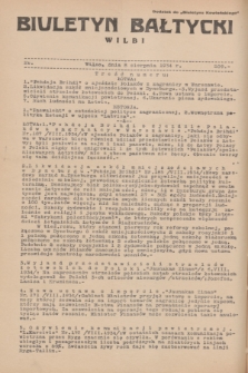 Biuletyn Bałtycki Wilbi : dodatek do „Biuletynu Kowieńskiego”. 1934, nr 209 (8 sierpnia)