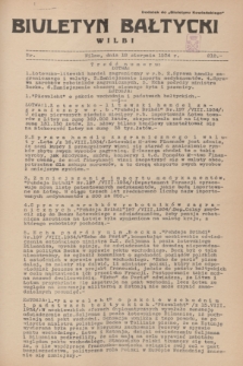 Biuletyn Bałtycki Wilbi : dodatek do „Biuletynu Kowieńskiego”. 1934, nr 212 (18 sierpnia)