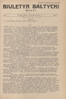 Biuletyn Bałtycki Wilbi : dodatek do „Biuletynu Kowieńskiego”. 1934, nr 215 (1 września)