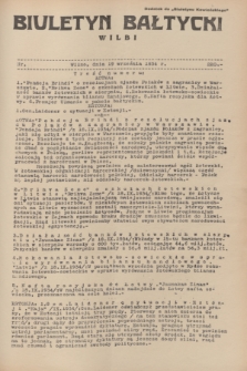 Biuletyn Bałtycki Wilbi : dodatek do „Biuletynu Kowieńskiego”. 1934, nr 220 (19 września)