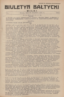 Biuletyn Bałtycki Wilbi : dodatek do „Biuletynu Kowieńskiego”. 1934, nr 222 (29 września)