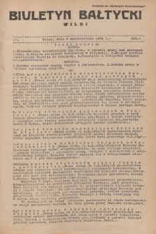 Biuletyn Bałtycki Wilbi : dodatek do „Biuletynu Kowieńskiego”. 1934, nr 224 (3 października)