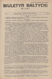 Biuletyn Bałtycki Wilbi : dodatek do „Biuletynu Kowieńskiego”. 1934, nr 225 (4 października)