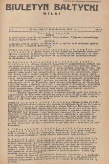 Biuletyn Bałtycki Wilbi : dodatek do „Biuletynu Kowieńskiego”. 1934, nr 228 (8 października)