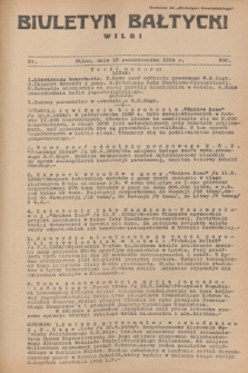 Biuletyn Bałtycki Wilbi : dodatek do „Biuletynu Kowieńskiego”. 1934, nr 230 (12 października)