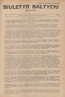 Biuletyn Bałtycki Wilbi : dodatek do „Biuletynu Kowieńskiego”. 1934, nr 232 (20 października)