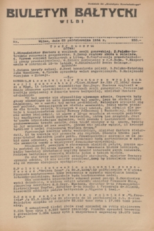 Biuletyn Bałtycki Wilbi : dodatek do „Biuletynu Kowieńskiego”. 1934, nr 233 (23 października)