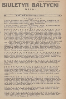 Biuletyn Bałtycki Wilbi : dodatek do „Biuletynu Kowieńskiego”. 1934, nr 234 (26 października)