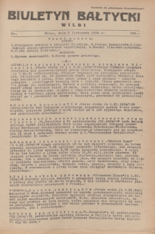 Biuletyn Bałtycki Wilbi : dodatek do „Biuletynu Kowieńskiego”. 1934, nr 236 (2 listopada)