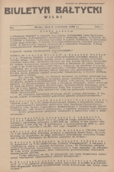 Biuletyn Bałtycki Wilbi : dodatek do „Biuletynu Kowieńskiego”. 1934, nr 238 (8 listopada)