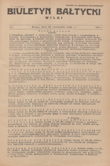 Biuletyn Bałtycki Wilbi : dodatek do „Biuletynu Kowieńskiego”. 1934, nr 244 (26 listopada)