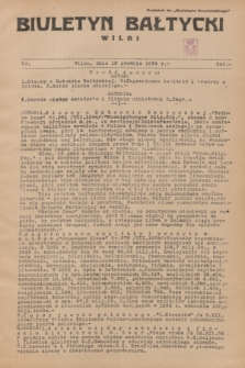 Biuletyn Bałtycki Wilbi : dodatek do „Biuletynu Kowieńskiego”. 1934, nr 248 (12 grudnia)