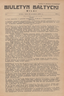 Biuletyn Bałtycki Wilbi : dodatek do „Biuletynu Kowieńskiego”. 1934, nr 249 (14 grudnia)