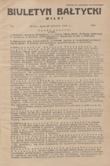 Biuletyn Bałtycki Wilbi : dodatek do „Biuletynu Kowieńskiego”. 1934, nr 252 (28 grudnia)