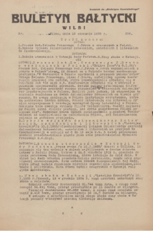 Biuletyn Bałtycki Wilbi : dodatek do „Biuletynu Kowieńskiego”. 1935, nr 256 (12 stycznia)