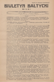 Biuletyn Bałtycki Wilbi : dodatek do „Biuletynu Kowieńskiego”. 1935, nr 258 (21 stycznia)