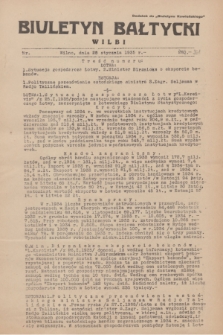Biuletyn Bałtycki Wilbi : dodatek do „Biuletynu Kowieńskiego”. 1935, nr 261 (28 stycznia)