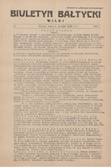 Biuletyn Bałtycki Wilbi : dodatek do „Biuletynu Kowieńskiego”. 1935, nr 263 (5 lutego)