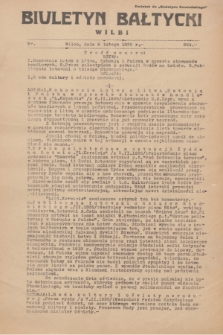 Biuletyn Bałtycki Wilbi : dodatek do „Biuletynu Kowieńskiego”. 1935, nr 264 (8 lutego)