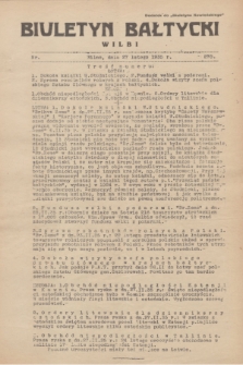 Biuletyn Bałtycki Wilbi : dodatek do „Biuletynu Kowieńskiego”. 1935, nr 270 (27 lutego)