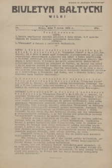 Biuletyn Bałtycki Wilbi : dodatek do „Biuletynu Kowieńskiego”. 1935, nr 274 (7 marca)
