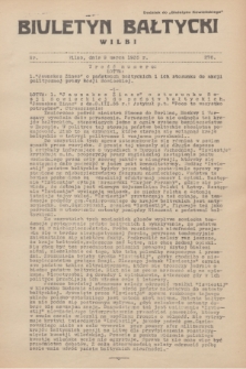 Biuletyn Bałtycki Wilbi : dodatek do „Biuletynu Kowieńskiego”. 1935, nr 276 (9 marca)