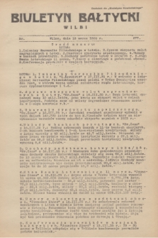Biuletyn Bałtycki Wilbi : dodatek do „Biuletynu Kowieńskiego”. 1935, nr 277 (18 marca)