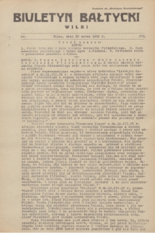 Biuletyn Bałtycki Wilbi : dodatek do „Biuletynu Kowieńskiego”. 1935, nr 278 (20 marca)
