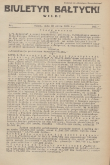 Biuletyn Bałtycki Wilbi : dodatek do „Biuletynu Kowieńskiego”. 1935, nr 282 (30 marca)