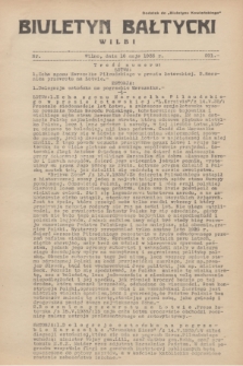 Biuletyn Bałtycki Wilbi : dodatek do „Biuletynu Kowieńskiego”. 1935, nr 291 (16 maja)