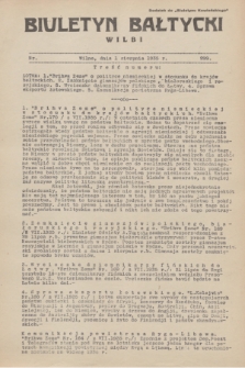 Biuletyn Bałtycki Wilbi : dodatek do „Biuletynu Kowieńskiego”. 1935, nr 299 (1 sierpnia)